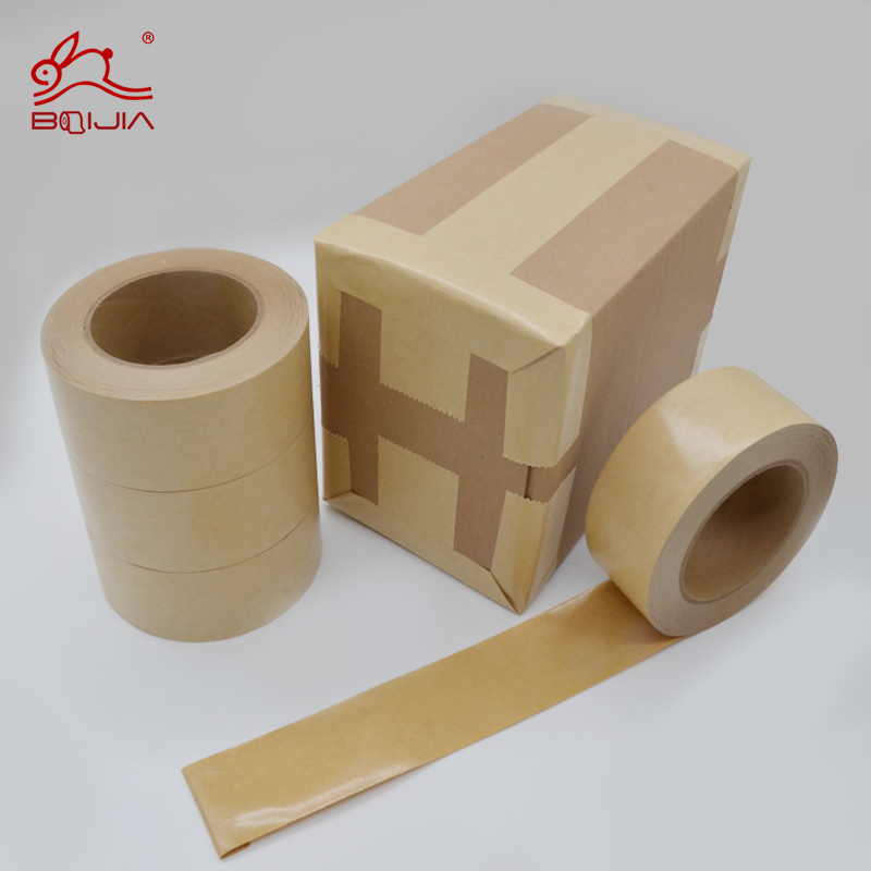 Factory Custom Eco-friendly Degradable Self Adhesive Kraft Paper Tape Printed Kraft Paper Tape